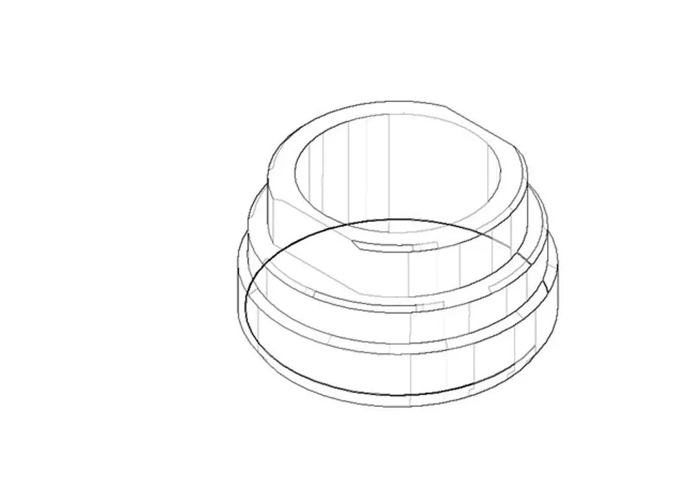DORNBRACHT Befestigung ERSATZTEILE 092310065 D. 32 x 18 mm Chrom, 092310065-00 Galeriebild 1